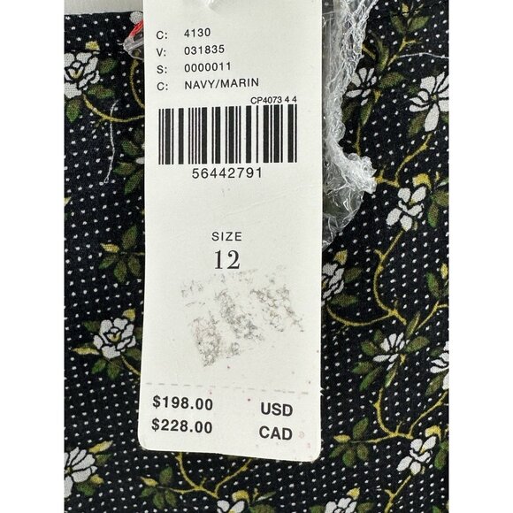 NWT Anthropologie Dress Maxi Cottage Core Green Floral Long Sleeve Tiers Ruffles - Picture 5 of 5